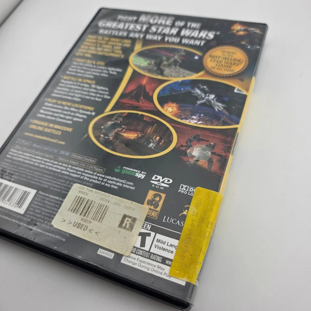 Star Wars Battlefront II PS2 2004 Game No Inserts Untested‎ AS IS